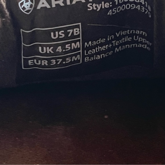 Ariat Crusier ‘Buffalo Print’ Leather Slip-On Sneakers Loafers Women’s Size 7 - Picture 7 of 11